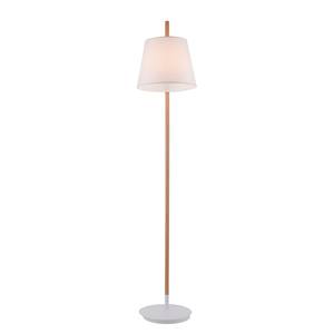 Lampadaire Miriam Coton / Fer - 1 ampoule - Blanc