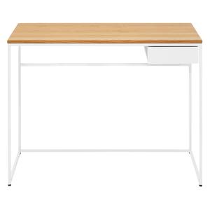 Bureau hülsta now CT 17-6 Acier - Chêne naturel / Blanc - Chêne - Blanc