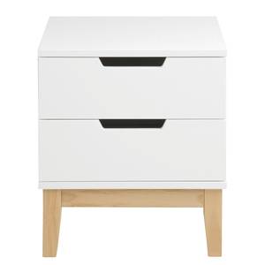 Comodino Alvin Bianco - Materiale a base lignea - 40 x 45 x 40 cm