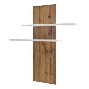 Wandplank-opzetstuk Sostino wit/Wotan eikenhouten look