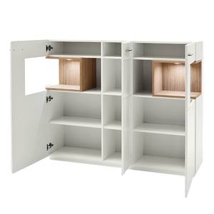 Highboard Carini I wit/eikenhouten look