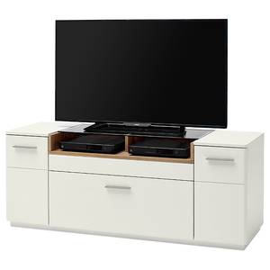 Tv-meubel Carini wit/eikenhouten look - Breedte: 150 cm
