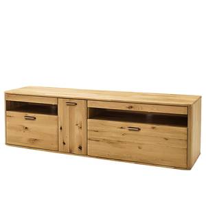 Tv-meubel Forge deels massief eikenhout - Bianco balken-eikenhout/Bianco eikenhouten look - Breedte: 186 cm