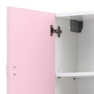 Hochschrank Edia Rosa / Weiß