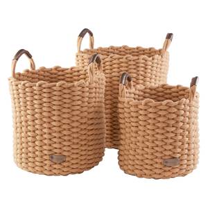 Paniers Amazonas II (lot de 3) Coton - Marron