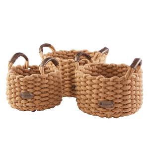 Paniers Amazonas I (lot de 3) Coton - Marron