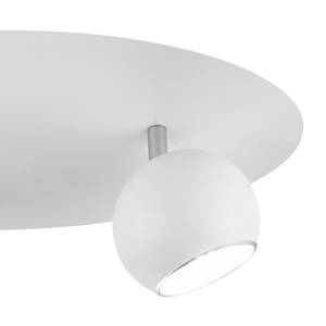 Projecteur Dakota Fer - Blanc / Argenté - Nb d'ampoules : 2