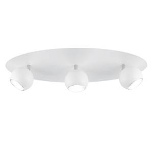 Plafondspot Dakota IJzer - Wit/zilverkleurig - Aantal lichtbronnen: 3