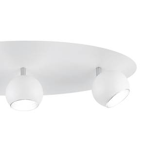 Projecteur Dakota Fer - Blanc / Argenté - Nb d'ampoules : 3
