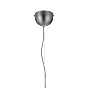 Hanglamp Lisboa Glas/ijzer - 3 lichtbronnen - Antracietkleurig/wit