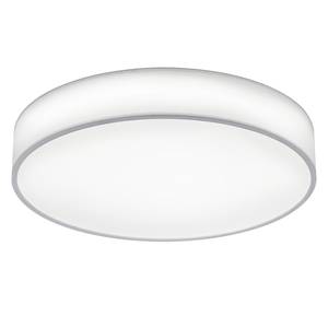 LED-Deckenleuchte Lugano Baumwollstoff - 1-flammig - Weiß - Durchmesser: 60 cm