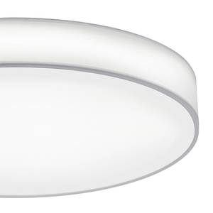 LED-Deckenleuchte Lugano Baumwollstoff - 1-flammig - Weiß - Durchmesser: 75 cm