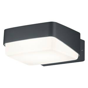 LED-wandlamp Juba Plexiglas/aluminium - 1 lichtbron - Wit/zilverkleurig
