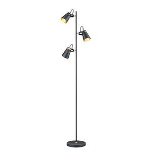 Lampadaire Edward Fer - 3 ampoules - Noir