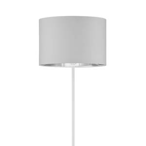 Lampadaire Hostel II Coton / Fer - 1 ampoule - Blanc / Argenté