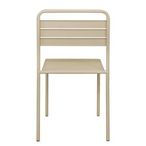 Chaises de jardin Kansas (lot de 2) Fer - Beige