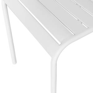 Chaises de jardin Kansas (lot de 2) Fer - Blanc