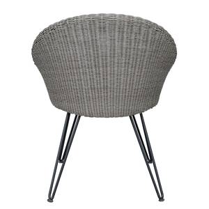 Chaises de jardin Charlotte (lot de 2) Fer / Nylon - Gris