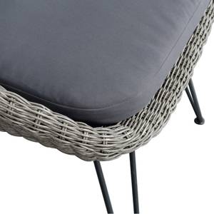 Chaises de jardin Charlotte (lot de 2) Fer / Nylon - Gris