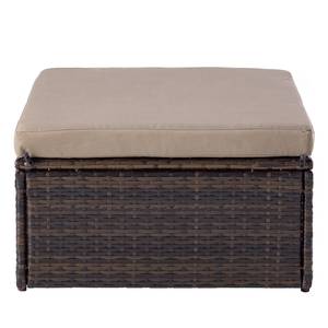 Sgabello Lounge Paradise Lounge Polyrattan/Nylon - marrone/beige