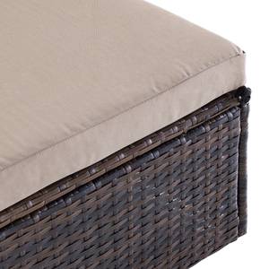 Sgabello Lounge Paradise Lounge Polyrattan/Nylon - marrone/beige