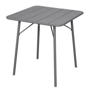 Table de jardin Utah Fer - Gris - Largeur : 70 cm