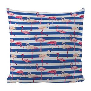 Coussin Floating Flamingos Tissu - Multicolore