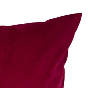 Housse de coussin T-French Velvet Tissu - Bordeaux