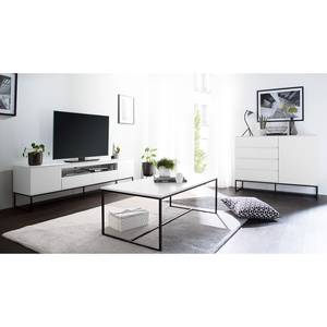 Table basse Zaddy Blanc / Noir - Blanc