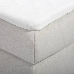 Boxspringbett  Willard Strukturstoff - Beige - 140 x 200cm