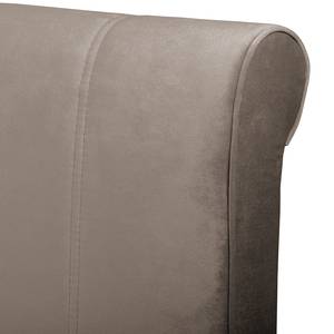 Boxspringbett  Willard I Webstoff - Taupe - 180 x 200cm