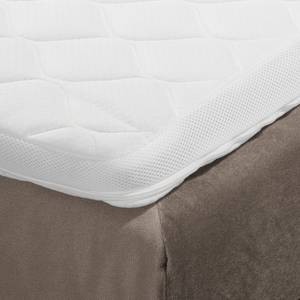 Boxspringbett  Willard I Webstoff - Taupe - 140 x 200cm