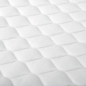 Boxspringbett Bronson Strukturstoff - Grau - 140 x 200cm