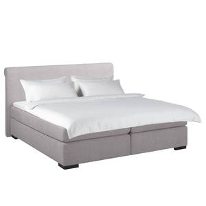 Boxspringbett  Willard Strukturstoff - Grau - 180 x 200cm