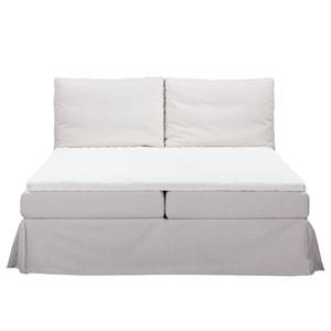 Boxspringbett Bronson Strukturstoff - Beige - 180 x 200cm