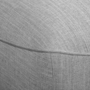 Canapé d'angle Irvine I Tissu structuré - Platine - Méridienne courte à gauche (vue de face)