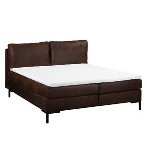 Boxspring Allegany microvezel - bruin - 180 x 200cm