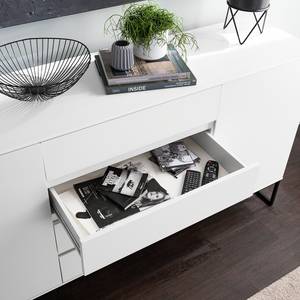 Dressoir Zaddy II wit/zwart - Wit