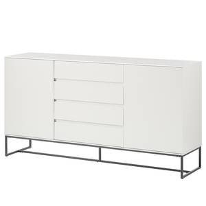 Dressoir Zaddy II wit/zwart - Wit