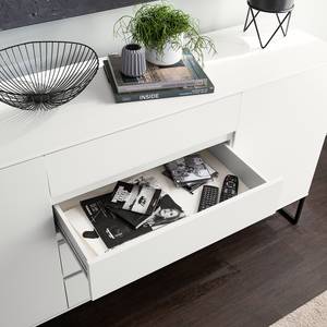 Dressoir Zaddy II wit/zwart - Wit