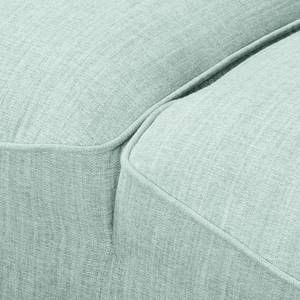 Ecksofa Irvine I Strukturstoff - Babyblau - Longchair davorstehend links