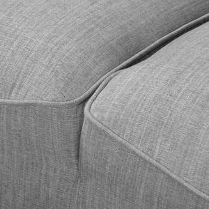 Canapé d'angle Irvine I Tissu structuré - Platine - Méridienne courte à droite (vue de face)