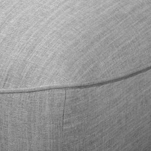 Canapé d'angle Irvine I Tissu structuré - Platine - Méridienne courte à droite (vue de face)