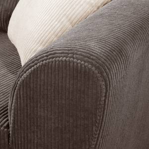 Big-Sofa Elora Cordstoff Lola: Espresso / Creme