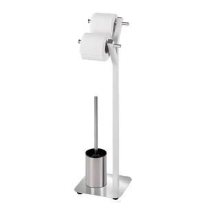 WC-Garnitur Albero Edelstahl / Stahl - Weiß