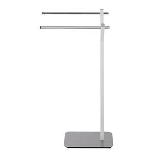 Handdoekrek Albero Geweven stof/aluminium - Wit