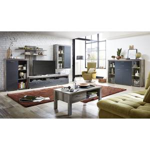 Couchtisch Polis Matt Grau / Driftwood Dekor