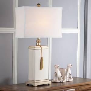 Lampe Danforth Coton / Céramique - 1 ampoule