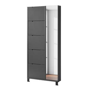 Armoire à chaussures MiPuro Porte avec miroir sur la droite