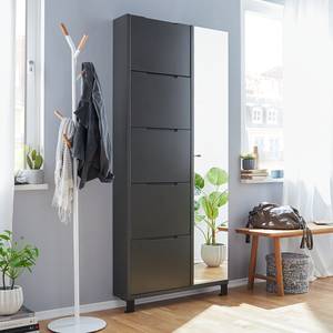 Armoire à chaussures MiPuro Porte avec miroir sur la droite